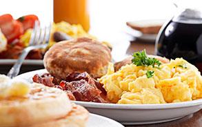 Complimentary Healthy Buffet Breakfast at Sunnyvale Hotel